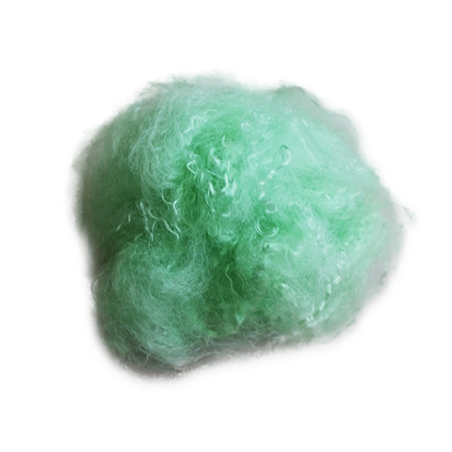 石家莊綠低 有光毛紡專用滌綸短纖維